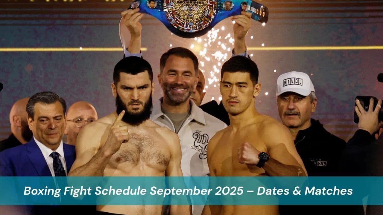 Boxing Fight Schedule September 2025 – Dates & Matches
