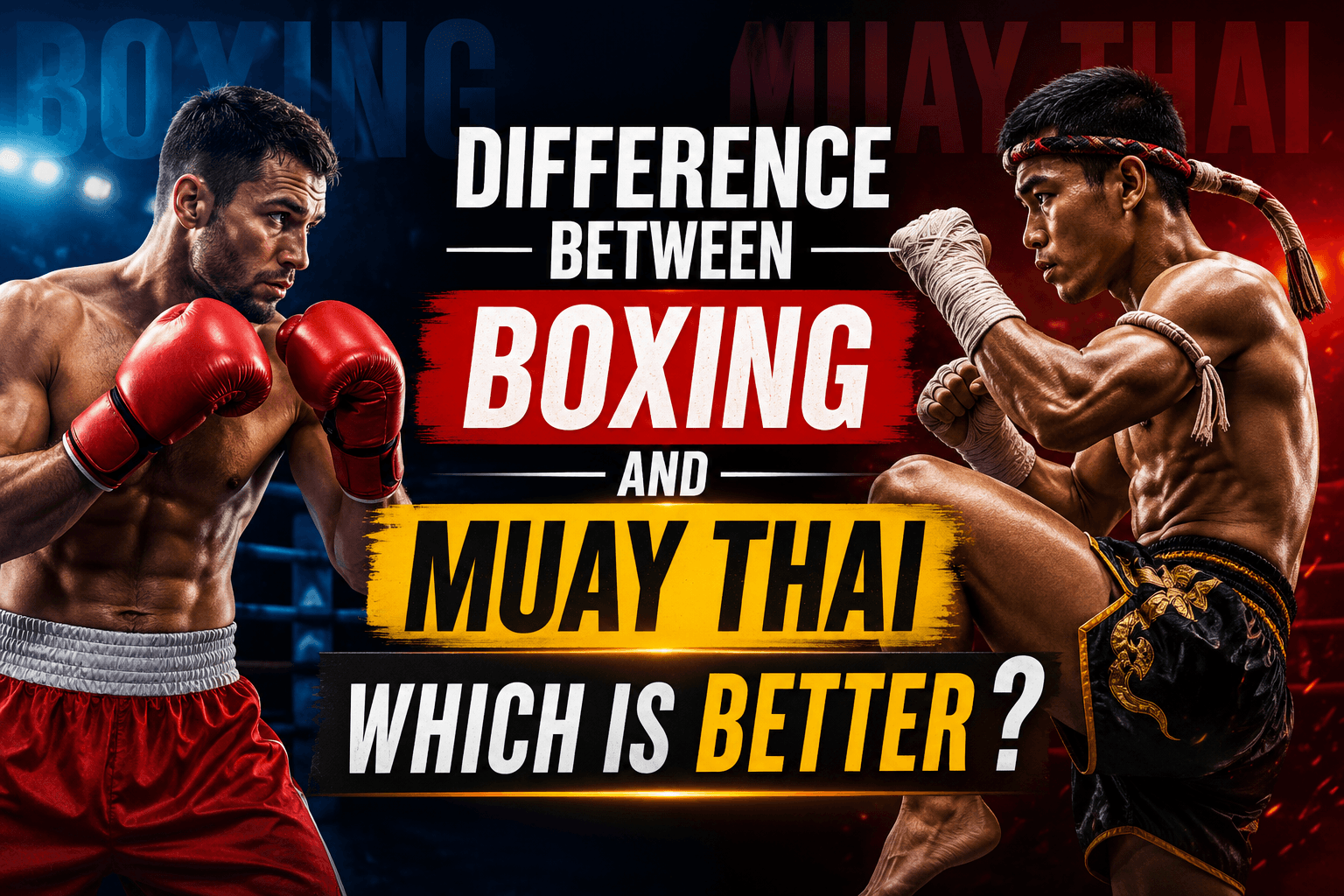 Difference Between Boxing and Muay Thai Which Is Better