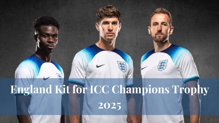 England Kit for ICC Champions Trophy 2025