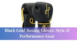 Black Gold Boxing Gloves