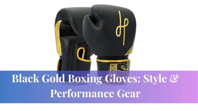 Black Gold Boxing Gloves