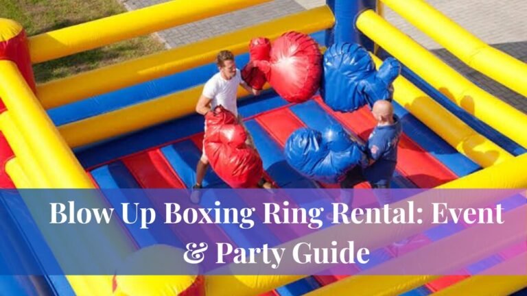 Blow Up Boxing Ring Rental