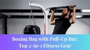 Boxing Bag with Pull-Up Bar