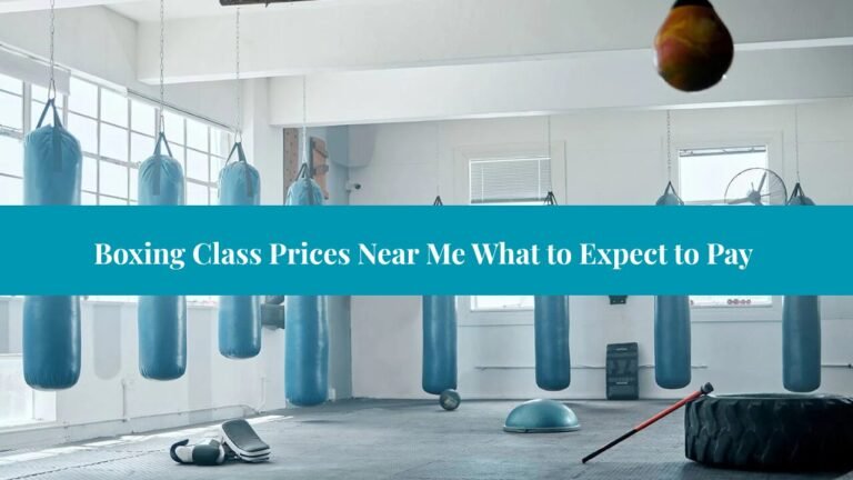 Boxing Class Prices Near Me