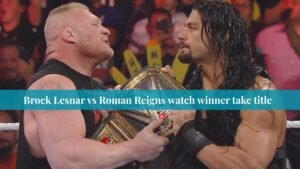 Brock Lesnar vs Roman Reigns
