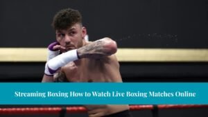 Streaming Boxing How to Watch Live Boxing Matches Online