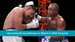 Upcoming Boxing Matches to Watch in 2025