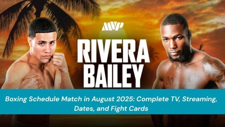 August 2025 boxing schedule