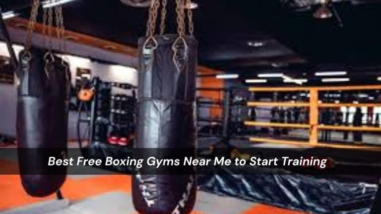 Boxing Gyms Near Me Free