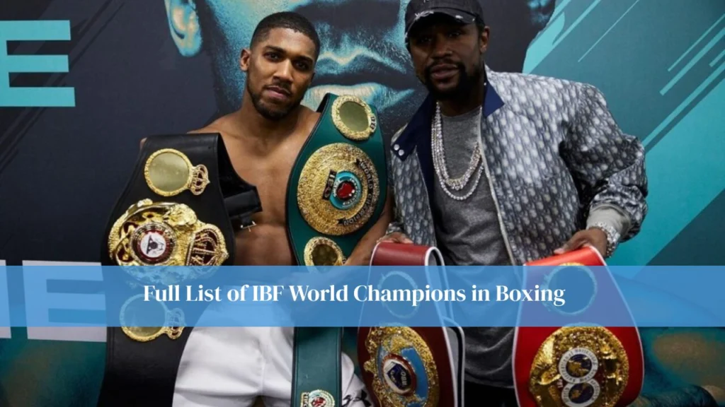 Full List of IBF World