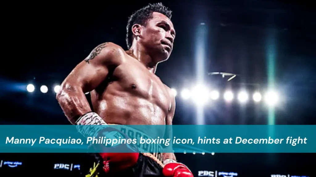 Manny Pacquiao, Philippines boxing icon,
