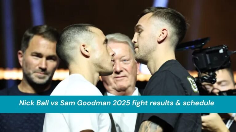 Nick Ball vs Sam Goodman 2025