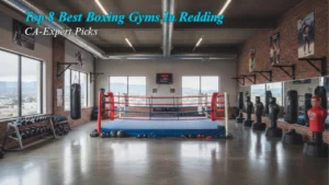 Boxing workout session at the top Redding boxing gym